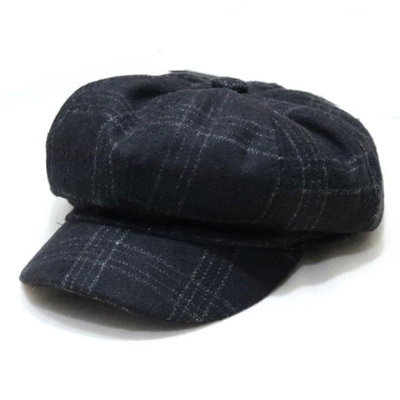 Baskenmütze Damen Wolle