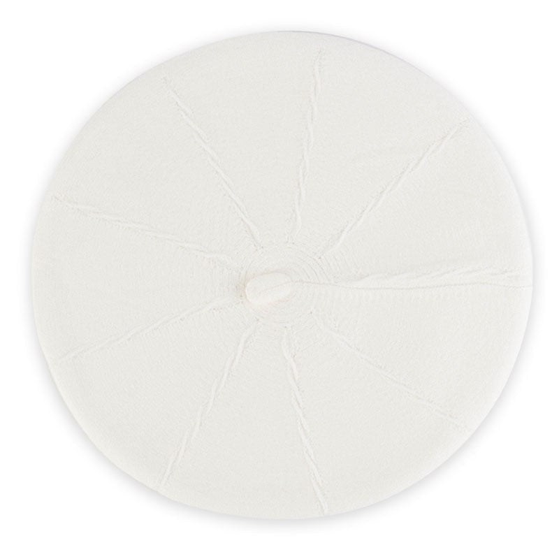 Baskenmütze aus Baumwolle Weiß