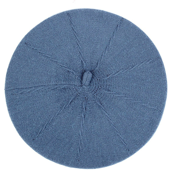 Baskenmütze aus Baumwolle Blau