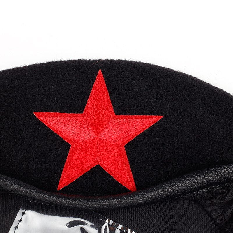 Baskenmütze Che Guevara Schwarz