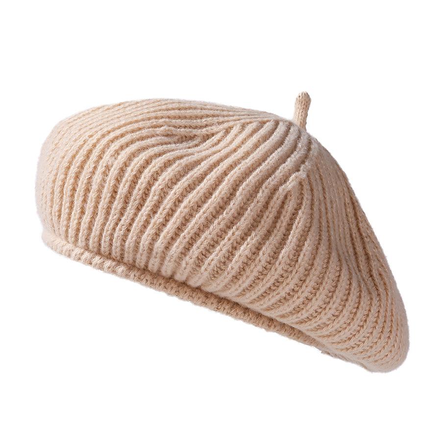 baskenmütze beige damen